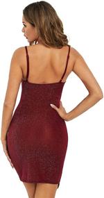 img 3 attached to 💃 Glitter Asymmetrical Bodycon Dress for Women by Verdusa - Trendy Women's Clothing
