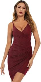 img 1 attached to 💃 Glitter Asymmetrical Bodycon Dress for Women by Verdusa - Trendy Women's Clothing