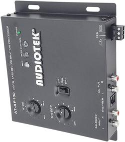 img 1 attached to Audiotek AT-AP100 Digital Bass Processor & Sound Restoration - 1/2 Din Car Audio Crossover for Subwoofer Tuners with Bass Knob Input (15V RMS, 13.5V Peak Output)