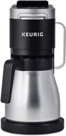 ☕ keurig k-duo plus coffee maker: single serve 12-cup carafe drip brewer for k-cup pods and ground coffee, black logo