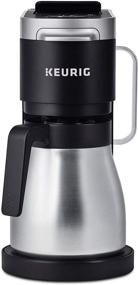 img 4 attached to ☕ Keurig K-Duo Plus Coffee Maker: Single Serve 12-Cup Carafe Drip Brewer for K-Cup Pods and Ground Coffee, Black