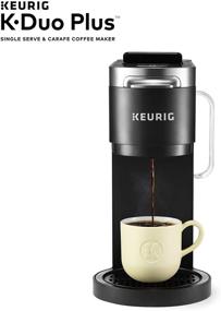 img 3 attached to ☕ Кофеварка Keurig K-Duo Plus: Одноразовая и кувшинная кофеварка на 12 чашек с системой капельного заваривания для капсул K-Cup и молотого кофе, черная.