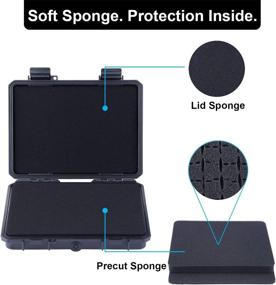 img 3 attached to Lykus Mini Hard Case Dry Box: Splash-Proof Storage for Water Activities – Boating, Kayaking & More!