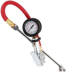 img 4 attached to WYNNsky Tire Inflator & Pressure Gauge Combo, 🚗 Premium Straight-on Air Chuck with 12 Inch Rubber Air Hose