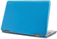 💧 mcover hard shell case for late-2019 11.6" hp chromebook x360 11 g2 ee laptops in aqua logo