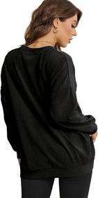 img 1 attached to XIEERDUO Oversized Sweatshirts for Women: Comfortable Crewneck Tunic Tops Perfect for Leggings