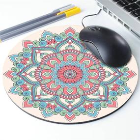 img 2 attached to 🌼 Vintage Flower Mandalas Mouse Pad: Stylish Floral Paisley Medallion Design for Optimal Grip and Precision