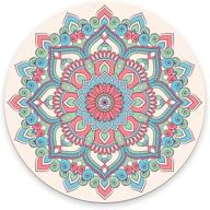 🌼 vintage flower mandalas mouse pad: stylish floral paisley medallion design for optimal grip and precision logo