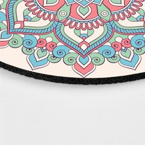 img 1 attached to 🌼 Vintage Flower Mandalas Mouse Pad: Stylish Floral Paisley Medallion Design for Optimal Grip and Precision