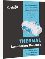 🐨 koala 11.5x17.5 inches 5 mil thermal laminating pouches - seal 11x17 photos, 50 sheets logo