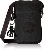 versatile and chic: kipling ki0271 tally black noir women's crossbody handbags & wallets logo