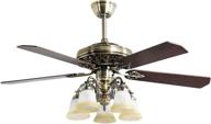 🏢 enhance your interiors with finxin new bronze remote led 52 ceiling fans - ideal for bedroom, living room, and dining room логотип