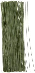 img 4 attached to 300 Pack of 18-Gauge Green Floral Wire Stems (16 inches) for DIY Crafts and Artificial Flower Arrangements - Enhanced SEO