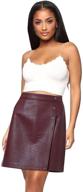 👗 women's knee length high waisted zipper wrap leather skirts by tagoo - midi skirt logo