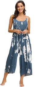 img 2 attached to 👗 Wexcen Jumpsuits: Stylish Spaghetti Sleeveless Rompers for Women's Clothing