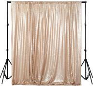sparkling champagne sequin photo backdrop 8ftx10ft - high-quality sequin-backdrop-curtain with elegant backdrop design 8x10-0827e logo