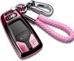 tukellen for audi key fob cover with keychain logo