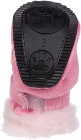 img 1 attached to 🐾 Plush Fur-Comfort Suede Pet Shoes: Fashionable and Supportive with Premium Quality