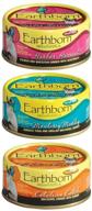 🐱 earthborn holistic wet cat food variety pack - 3 flavors (catalina catch, harbor harvest, monterey medley) - 3 oz each (12 total cans) logo