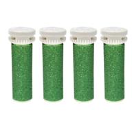 🦶 scholl express pedi foot smoother compatible - 4 pack of green extra coarse replacement roller refills for ultimate foot care logo