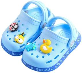 img 4 attached to JUXI Toddler Cartoon Slippers Numeric_5 Apparel & Accessories Baby Girls in Shoes