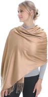 🧣 women's soft cashmere wool blend scarf wrap - pashmina acrylic shawl logo