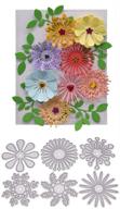 🌼 cut flowers and leaves metal cutting dies - 3d scrapbooking die cuts for paper crafting, card making, and photo album decoration - embossing folder stencil metal dies logo