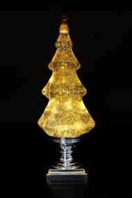 img 2 attached to 🎄 Sparkling DRomance Swirling Glitter Christmas Tree: Music, LED Lights, Snow Globe, Battery Operated & USB Cord - Festive X-mas Table Decoration