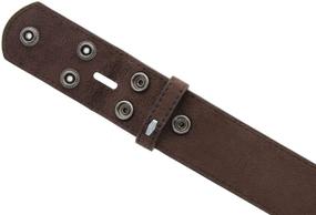 img 1 attached to 👔 Stylish Suede Leather Belt Strap - A Must-Have Men's Accessory for Belts