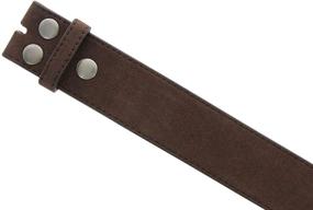 img 2 attached to 👔 Stylish Suede Leather Belt Strap - A Must-Have Men's Accessory for Belts