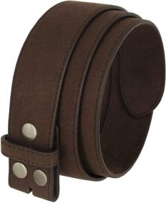 img 4 attached to 👔 Stylish Suede Leather Belt Strap - A Must-Have Men's Accessory for Belts