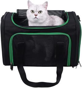 img 4 attached to 🐱 Optimized Soft Cat Carriers in Black for Small, Medium, and Large Cats