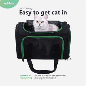 img 2 attached to 🐱 Optimized Soft Cat Carriers in Black for Small, Medium, and Large Cats