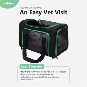 img 1 attached to 🐱 Optimized Soft Cat Carriers in Black for Small, Medium, and Large Cats