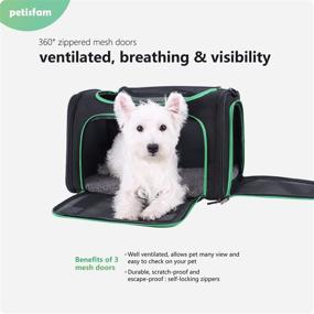 img 3 attached to 🐱 Optimized Soft Cat Carriers in Black for Small, Medium, and Large Cats