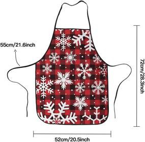 img 3 attached to Christmas Snowflakes Grilling Selvedge Waterproof