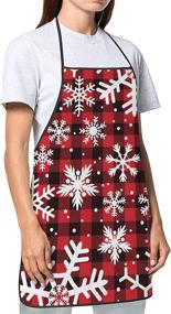 img 1 attached to Christmas Snowflakes Grilling Selvedge Waterproof