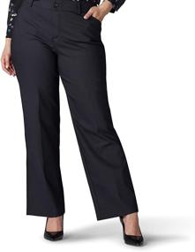 img 4 attached to 👖 Comfortable and Stylish: Lee Women's Plus Size Flex Motion Regular Fit Trouser Pant