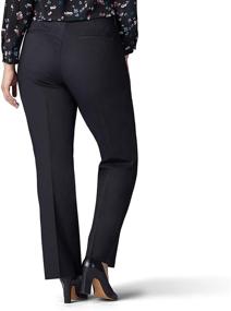 img 2 attached to 👖 Comfortable and Stylish: Lee Women's Plus Size Flex Motion Regular Fit Trouser Pant