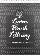 enhance your brush lettering skills with kelly creates 122 sheet small brush workbook, multicolor logo
