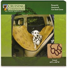 img 1 attached to 🐶 Ultimate Comfort for Your Pet: Cruising Companion Hammock Car Seat Covers for Dogs - Camel