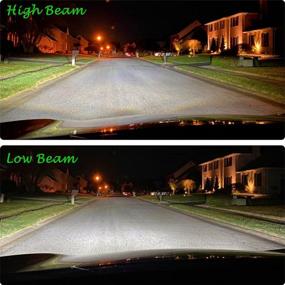 img 3 attached to 🔆 Alla Lighting HB5 9007 LED Bulbs - 10000lm Dual High/Low Beam Forward Lighting, 6000K Xenon White - Super Bright TS-CR Replacement