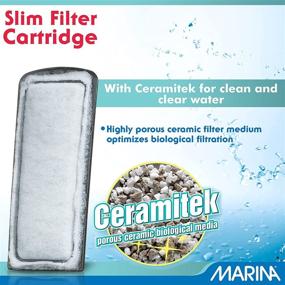 img 1 attached to 🔍 Enhanced Filtration with Marina Slim Filter Carbon Plus Ceramic Cartridge