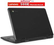 🔒 mcover hard shell case for 2018 11.6" lenovo 500e 2-in-1 chromebook (c500e black): perfect fit & reliable protection! logo