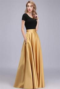 img 2 attached to Honey Qiao Length Orange Dresses Women's Clothing in Dresses