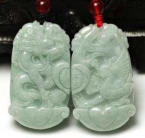img 2 attached to Natural Jadeite Phoenix Pendant Necklace