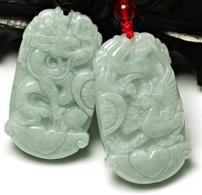 img 3 attached to Natural Jadeite Phoenix Pendant Necklace