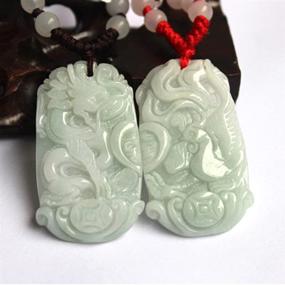 img 1 attached to Natural Jadeite Phoenix Pendant Necklace