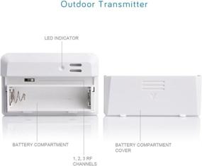 img 2 attached to 🌦️ Enhanced ECOWITT WH53 Rainproof Temperature Sensor Transmitter for WH0280, WH0300, WH0310 - Accessory Only, NOT for Standalone Use