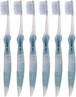 🪥 sofresh flossing toothbrush - adult size: choose your color (6, blue) logo